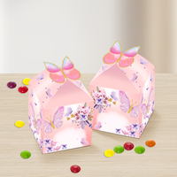 6 boîtes à bonbons en papier jetables personnalisables, écologiques, pour fêtes, mariages, souvenirs