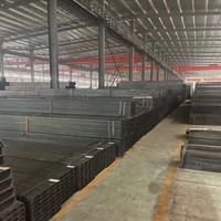 Önceden Galvanizli Kare Çelik Boru Q195 Q235 Düşük Karbonlu Çelik İçi Boş Profil, Mobilya Çerçevesi, Korkuluk, Sera ve İmalat İçin
