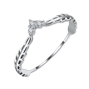 Anillos de Compromiso Vintage Ajustables con Baño de Rodio para Mujeres y Hombres, Accesorios de Boda para Parejas - Product Image 1