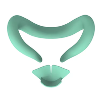 Accessoires VR : Housse de protection pour sangle de tête, masque et couvre-visage en silicone pour casque VR Oculus Quest 3