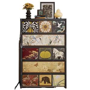 Vintage Style <b>Shoe</b> Cabinet Large Capacity Multi Layer <b>Storage</b> Entryway <b>Rack</b> For Home Use - Product Image 4