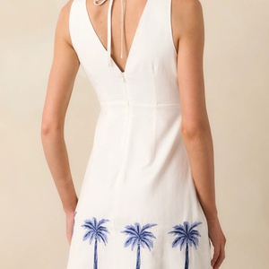 Robes décontractées pour femmes, brodées, respirantes et à séchage rapide, style mode, vente chaude, fabrication OEM d'usine d'origine - Product Image 6