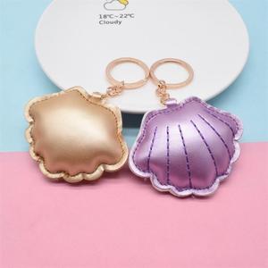 Personnalisé mignon été Pu cuir coton rempli de coquillages de mer porte-clés pendentif bagages découvrir hebdomadaire <span class=keywords><strong>Spotify</strong></span> - Product Image 6