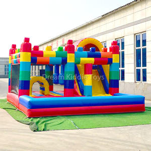 Parcours d'obstacles commercial Maison de rebond Combo Blocs de construction Château gonflable Bloc de terrain de jeu gonflable Château sautant pour les enfants - Product Image 5