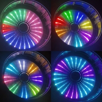 Cabeza móvil LED RGBL MAC ONE de 180W con zoom y haz, potencia de 180W, ángulo de haz de 4-19 grados, 24 luces RGB de retroiluminación, DMX512 RDM para bodas