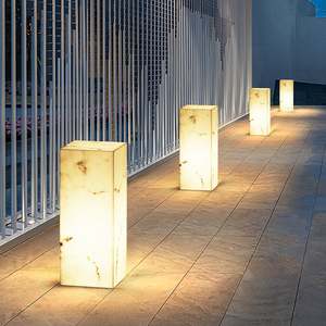 Lampadaire <span class=keywords><strong>LED</strong></span> d'extérieur en métal, imitation marbre, style nordique, pour villa, cour, aménagement paysager, décoratif, étanche, pour pelouse - Product Image 3