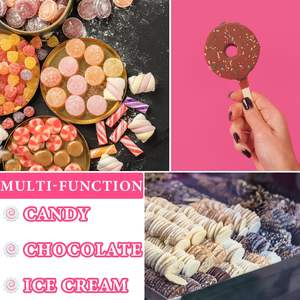 BPA Free Antihaft-Hart bonbon form Silikon Runde Lutscher Bonbon formen Schokoladen kuchen Dekorieren Gebäck form - Product Image 6