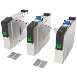 ประตูหมุนแบบ Flap Turnstile สำหรับทางเข้าโรงงาน ราคาดี ประตูรั้วกั้นอัตโนมัติ ระบบควบคุมการเข้าออก ESD - Product Image 3