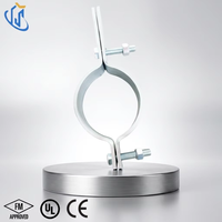 Collier de serrage pour tuyau en acier UTT50, support de tuyau en acier au carbone galvanisé à chaud, certifié UL FM CE