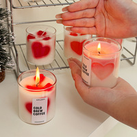 Günstige, farbenfrohe Frucht-Design-Gelee-Sojawachs-Kerzen, umweltfreundlich, duftend, rauchfrei, Geschenkbox-Set, Valentinstagsgeschenk