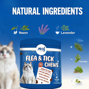 OEM/ODM - Masticables Orgánicos Contra Pulgas y Garrapatas para Gatos de Cachorro a Adulto - Productos Veterinarios Aprobados para el Soporte Inmunológico de Mascotas - Product Image 6