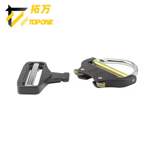 Сверхмощный карабин для занятий спортом на открытом воздухе 50 мм с прочным материалом из цинкового сплава, пружинная Пряжка, аксессуары для ремней для рюкзаков, крючки - Product Image 3