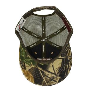 <span class=keywords><strong>Gorra</strong></span> de camionero de poliéster con cierre de aro, gorro de béisbol verde bordado con malla de camuflaje - Product Image 6