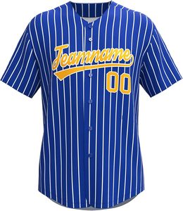 Jersey de béisbol con botones para hombre, camisetas de manga corta Hipster Hip Hop, nombre, número y logotipo personalizados para hombres y mujeres - Product Image 3