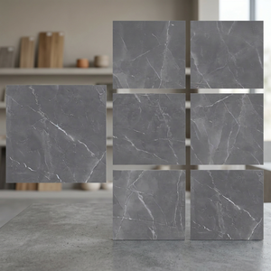 กระเบื้องปูพื้นพอร์ซเลนขัดเงา Leida Bianco ขนาด 800x800 มม. ลายหินอ่อนสีขาว ดีไซน์หรูหราสำหรับตกแต่งภายใน - Product Image 1