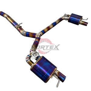 Sistema de escape Valvetronic de aleación de titanio Vortex para Benz C43 AMG W205 2016-2023, kit de montaje directo OEM. - Product Image 6