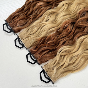 Extensions de cheveux humains V U K Tip, vierges russes, cuticules alignées, non traitées, longues et lisses - Product Image 4