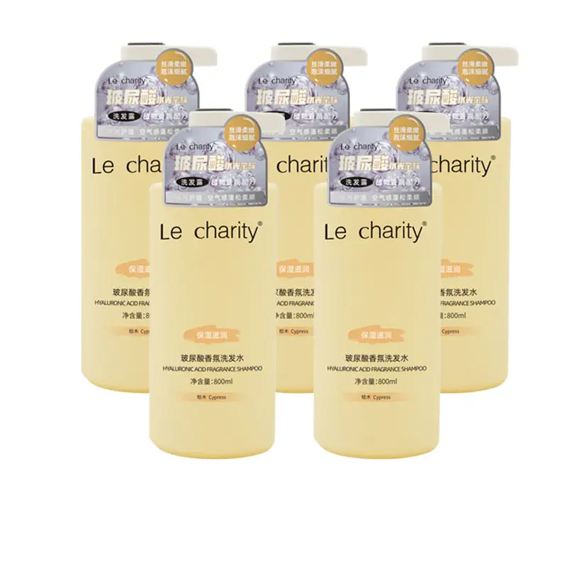 Saf doğal selvi sert şampuan 800Ml tamir yumuşak nemlendirici şampuan hyaluronik asit koku şampuan