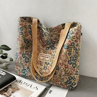 Logotipo personalizado de gran capacidad, nuevo bolso de mano de moda y versátil para mujer, bolso de lona para clase de estudiante, bolso de compras sencillo, bolso de mano