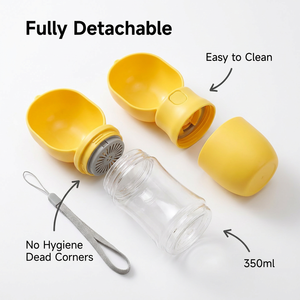 <span class=keywords><strong>Bottiglia</strong></span> d'Acqua Portatile 2 in 1 per Animali Domestici 500ml con Corda per il Trasporto, Antigoccia, per Cani, Viaggi, Passeggiate, Uso Esterno, Senza BPA - Product Image 3
