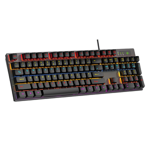 Cổ Phiếu Nhà Máy LED Kích Thước Đầy Đủ RGB Chơi Game Cơ Khí Hàng Tồn Kho Bàn Phím 104 RGB Chúng Tôi Arabic Bố Trí Chơi Game Cơ Khí Bàn Phím - Product Image 1