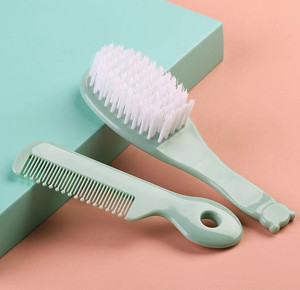 Ensemble de peignes colorés pour cheveux de bébé, ensemble de peignes de Massage pour le cuir chevelu, pour enlever les tinea, peigne et brosse pour bébé - Product Image 3