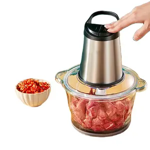 Hot Selling Vegetable And Salad Chopper Machine Stainless Steel Two Speed Grinder Mini Meat Mincer