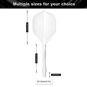Aileron de <span class=keywords><strong>fléchettes</strong></span> professionnel SKIPJACK 2BA, aileron intégré, queue semi-transparente mate, écologique, léger, en matériau PP - Product Image 2