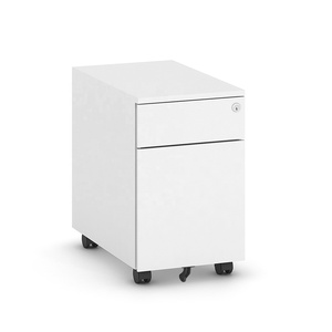 <span class=keywords><strong>2</strong></span> ngăn kéo kim loại màu trắng di động bệ tủ chống cháy chống ẩm đa chức năng lưu trữ cho gia đình và nội thất văn phòng - Product Image 1