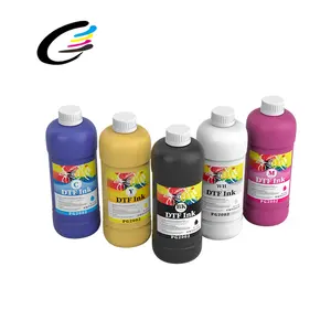 Fcolor melhor preço dtf tinta pigmento a base de água, tinta branca para camiseta, impressora de transferência