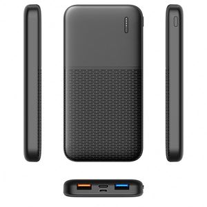 10000Mah <b>Mini</b> Ultra-Slim PVC Power Bank Portable With 10W Charging Speed Custom OEM Logo Type-C Micro <b>USB</b> Interfaces - Product Image 1