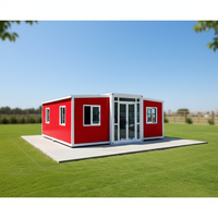 Maison conteneur pliable et extensible de luxe moderne sur mesure 20ft 30ft 40ft, étanche, isolée, insonorisée, résistante aux ouragans, en acier