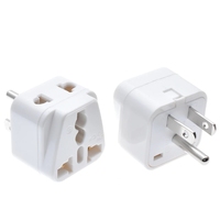 Vente en gros 2 voies 250v 10a CE cuivre universel mis à la terre Amérique 3 broches adaptateur secteur prise US Canada Japon adaptateur de voyage Type B