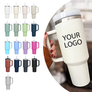 Drinkware bán buôn số lượng lớn tùy chỉnh 40oz thép không gỉ cách điện Tumbler nước nóng và lạnh chai 40oz Tumbler với xử lý - Product Image 2