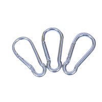 Mousqueton robuste en acier inoxydable avec ressort, disponible en plusieurs tailles, idéal pour les activités de plein air, la gym, la navigation de plaisance et les hamacs.