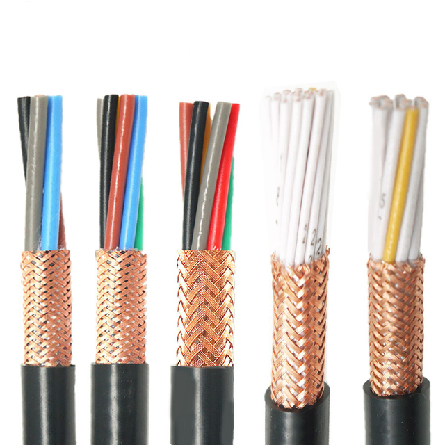 Multicore Bare Copper Conductor CE RoHS Certified RVVP Model PVC Insulated Flexible Control Cable 0.5mm 0.75mm 1mm 1.5mm GEMT