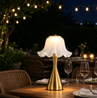 Lampe de table LED portable à commande tactile, intensité réglable, sans fil, rechargeable, lumière de bureau blanc chaud, décoration de chambre