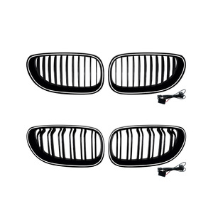 กระจังหน้า BMW ซีรีส์ 5 รุ่น E60 E61 แบบ LED พร้อมไฟ  แบบเส้นเดี่ยว/เส้นคู่ สำหรับติดตั้งเพิ่มเติม อัพเกรดกันชน วัสดุ ABS - Product Image 2