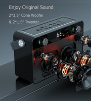 2024 haut-parleurs de karaoké Audio professionnels de haute qualité Boombox grands haut-parleurs de fête Bluetooth avec double micro sans fil