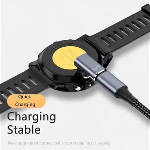 Connecteur d'adaptateur d'alimentation de charge USB Type C Portable pour <span class=keywords><strong>chargeur</strong></span> de montre intelligente <span class=keywords><strong>Garmin</strong></span> <span class=keywords><strong>Fenix</strong></span> 7 7x5s <span class=keywords><strong>6</strong></span> 6X 6S - Product Image 3