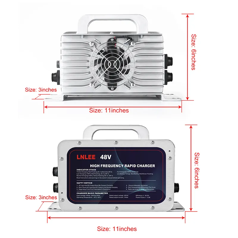 LNLEE Hot Sale Model LN900G Waterproof Battery Charger 48v Golf Cart Lithium Ion Battery Charger Circuits