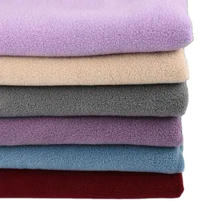 Recycle 100D144F Single Brush Clothing Fabric Anti-pilling Polar Fleece Shaoxing Manufacturer Directly Supply 100% Polyester