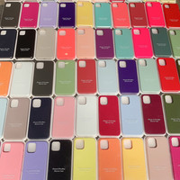 Coque de téléphone en silicone liquide avec logo officiel et boîte de vente au détail pour Apple iPhone X XR XS 11 12 13 14 Plus Mini 15 15PRO Pro