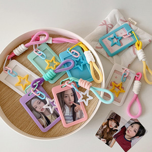 Porte-carte photo Kpop transparent et coloré Kawaii, porte-carte d'identité, porte-carte bancaire, porte-carte de <span class=keywords><strong>bus</strong></span>, étui de protection, pendentif - Product Image 2