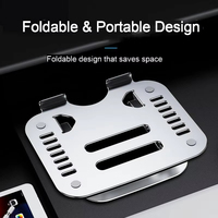 Support pliable et réglable pour ordinateur portable et tablette, en alliage d'aluminium de luxe, ajouré pour une dissipation thermique optimale