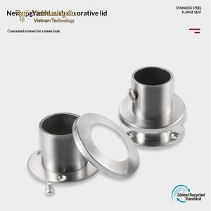Plaque de base ronde en acier inoxydable pour l'installation domestique de matériel de quincaillerie - Product Image 2