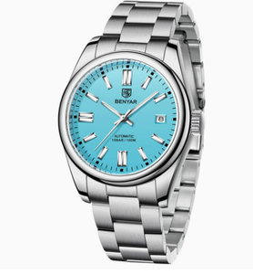 Benyar 5185 Premium Luxury Hollow Out Men's Wristwatch Stainless Steel Band Automatic Mechanical Date 100M Waterproof Watches - Product Image 1