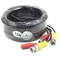 Cable de Extensión de Alimentación BNC a CC para CCTV, 5M-50M, Cables de Comunicación para Cámaras de Seguridad/DVR/Video