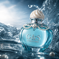Flacon de parfum de luxe personnalisé G&S, emballage en verre, flacon diffuseur, flacon de parfum en forme de cœur de luxe, flacon vaporisateur de parfum