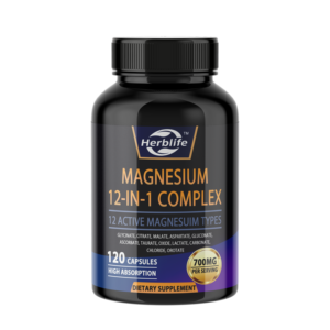 Capsules de magnésium 12-en-1 pour adultes, compléments alimentaires à base de plantes, soutien à la santé osseuse, soutien au sommeil réparateur – Vente chaude OEM/ODM - Product Image 1